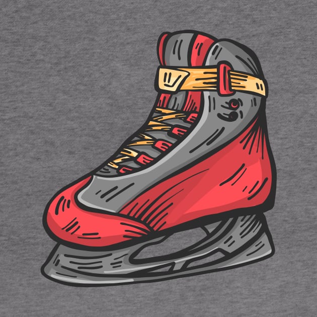 Ice Skate Illustration by SLAG_Creative